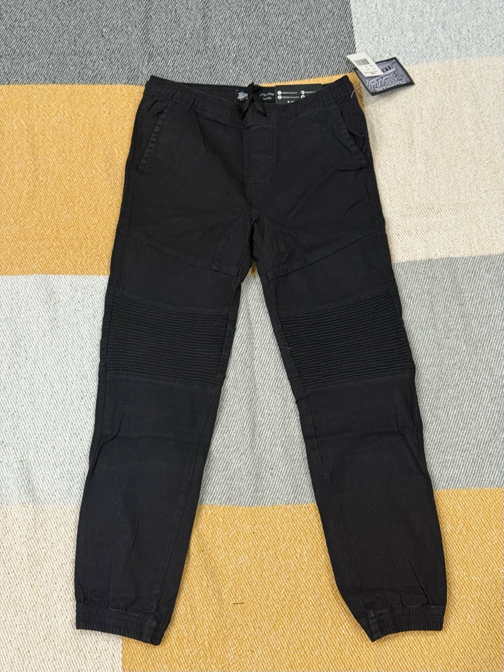 Brooklyn Cloth Black Ribbed Knee Joggers